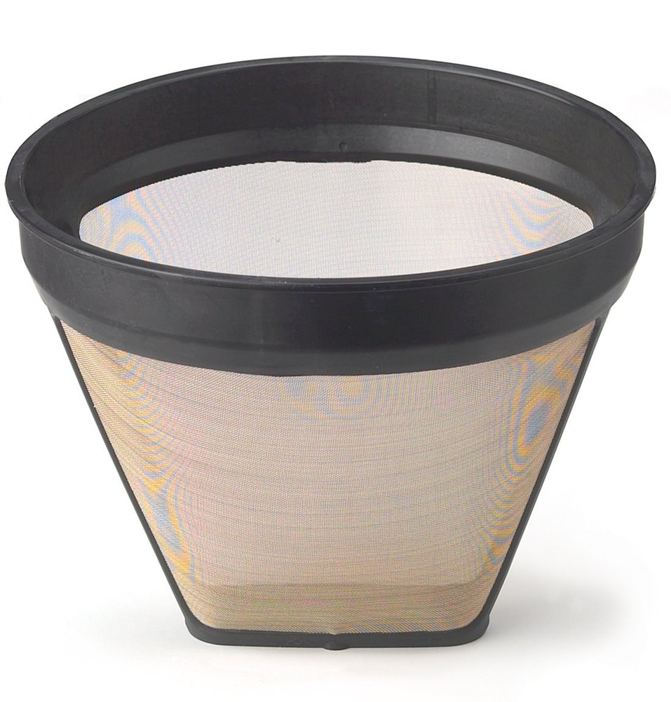 Gold Mesh Permanent Coffee Filter, Number 2-Size Filter, Brews 2 to 6-Cups