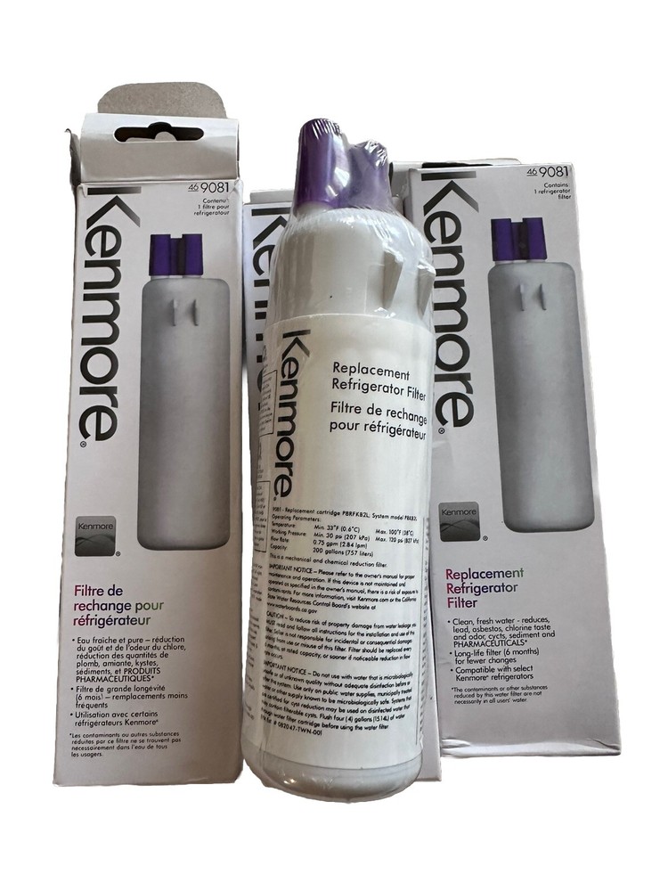 Kenmore 469081 Replacement Refrigerator Water Filter ( 3 Packs )