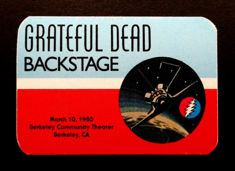 Grateful Dead 1985 Backstage Pass Berkeley BCT NASA Space Shuttle Concert