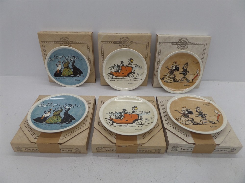 Set Of 6- Norman Rockwell Rockwell On Tour Collectable Plates