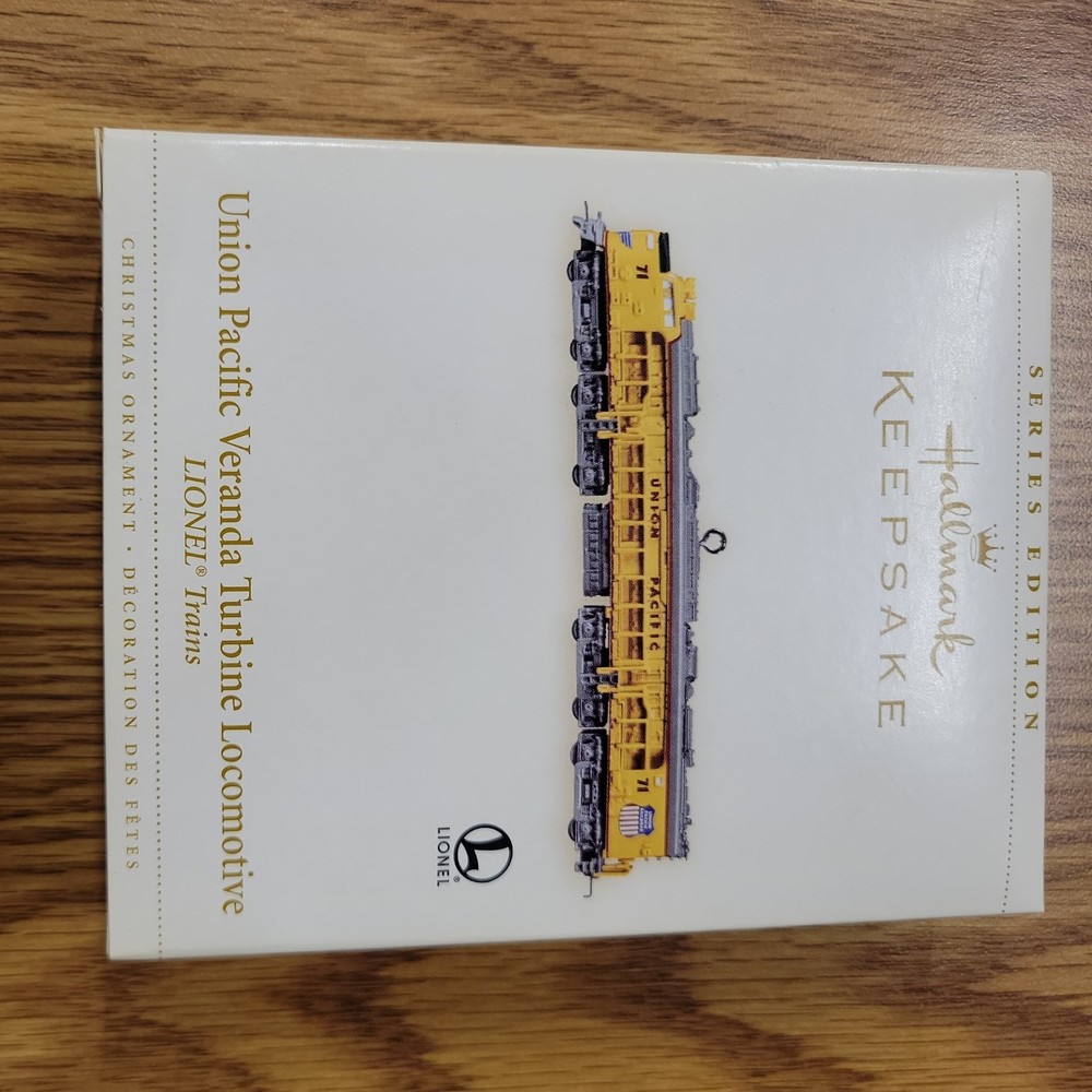 Hallmark Keepsake Lionel Union Pacific Veranda Turbine Train Ornament