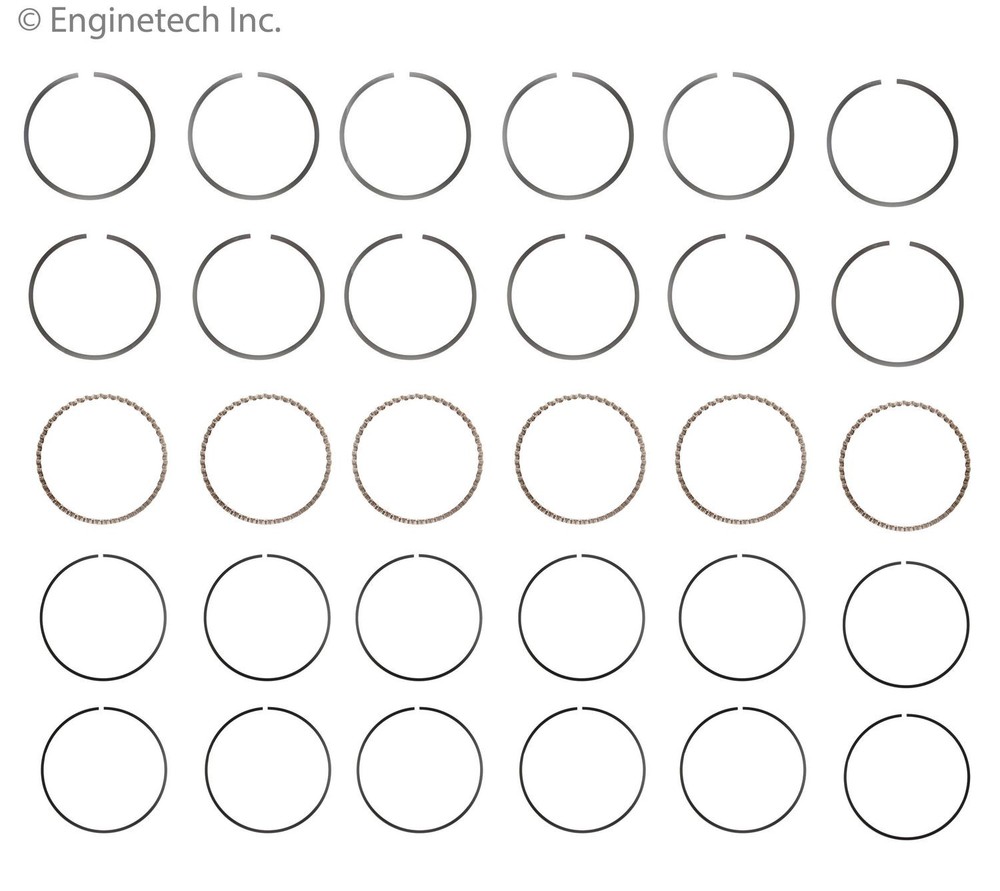 82-87 Ford Lincoln Mercury Piston Ring Set C96826-.75