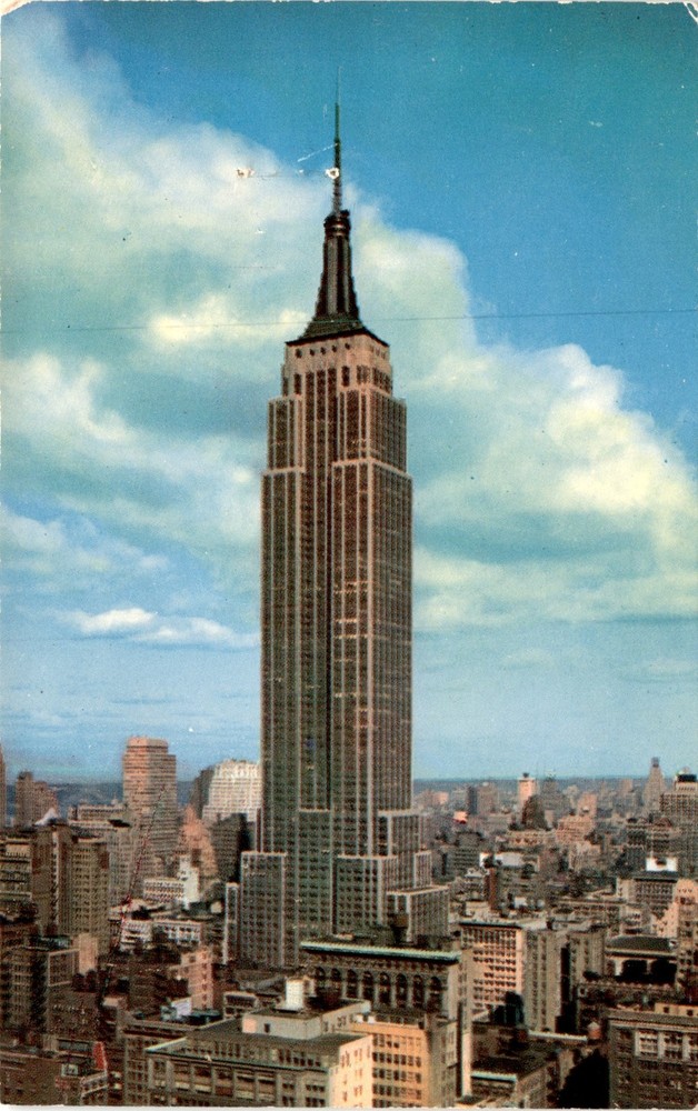 Herbco Card Co. NYC Empire State Building Vintage Postcard