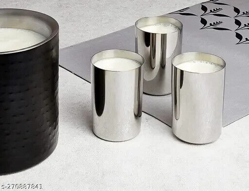 Stainless Steel Glass Set of 3 in Different Sizes for Tableware K566