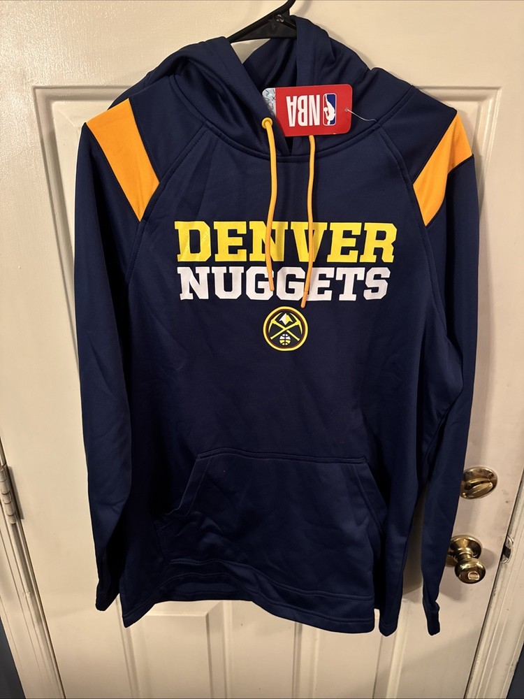 Large Denver Nuggets Hoodie Sweatshirt NWT