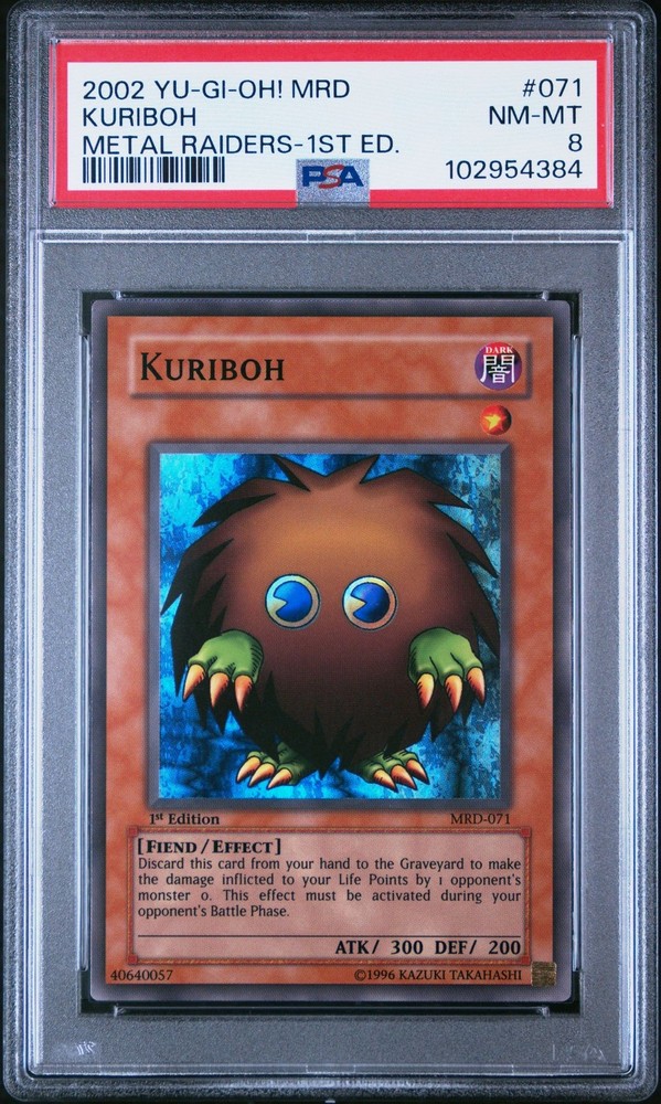 Kuriboh MRD 1st Edition PSA 8 Super Rare Yugioh 2002 Card #071