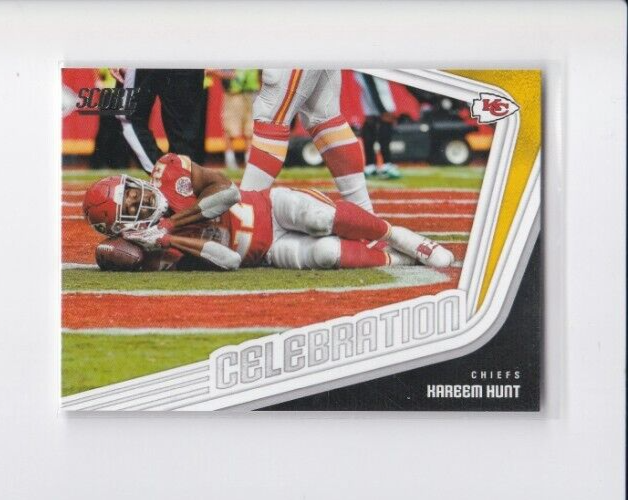 2018 Panini Score Kareem Hunt Celebration Insert Card Free Shipping