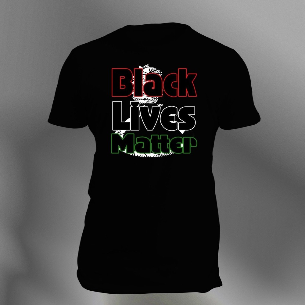 Big and Tall Men's BLM Tee Shirt Black Lives Matter Black T Shirt Black Pride