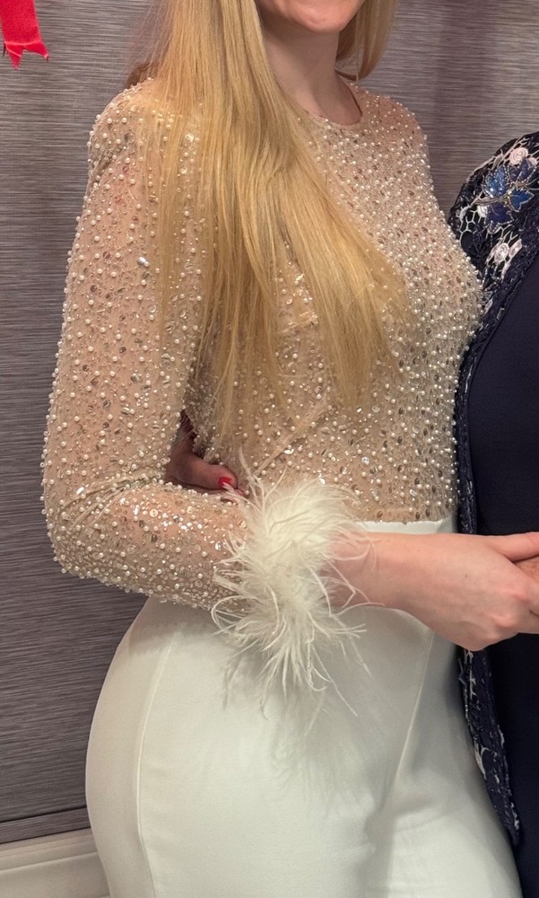 Nadine Merabi Amelia Sequin Jumpsuit