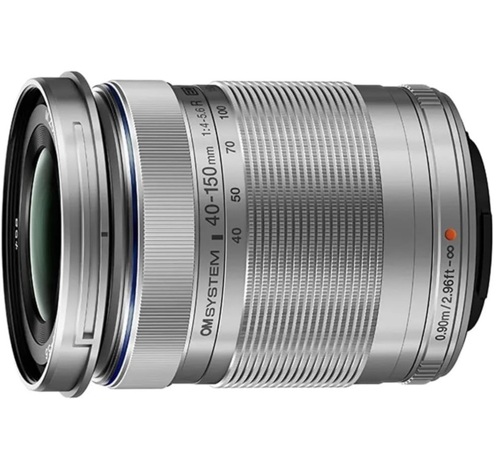 OM SYSTEM 40-150mm f/4-5.6 R Silver MFT Lens - Brand New