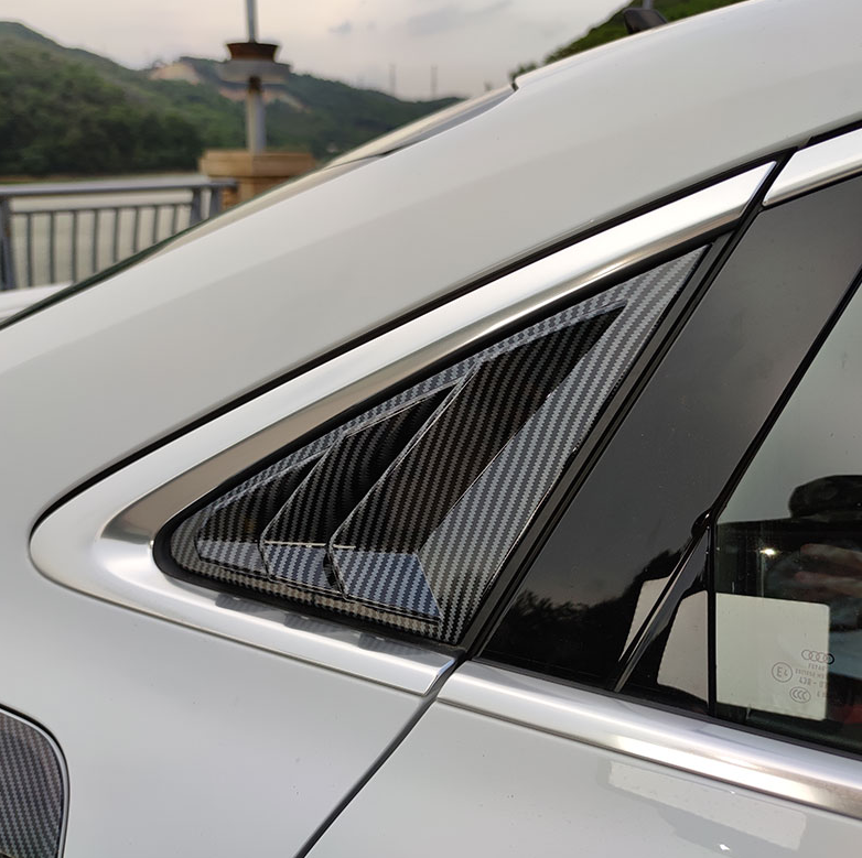 Fit for AUDI A3 S3 RS3 22-2024 ABS Carbon Side Vent Window Scoop Louver Trim 2x