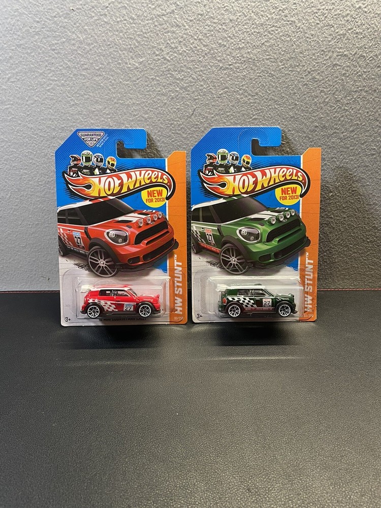 Hot Wheels Mini Cooper Countryman Rally Lot Of 2! Red & Green 93/250