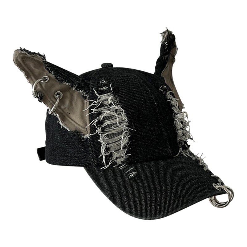 Distressed Dog Ear Baseball Hat Sun Hat Spring Autumn Caps Street Dancing Hat