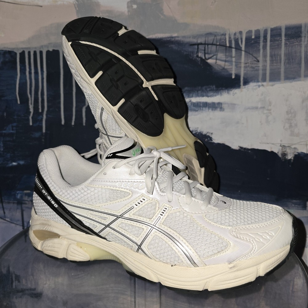 ASICS GT-2160 White Black Cream Sneaker 1203A275-104 Size 10 US Aged Sole