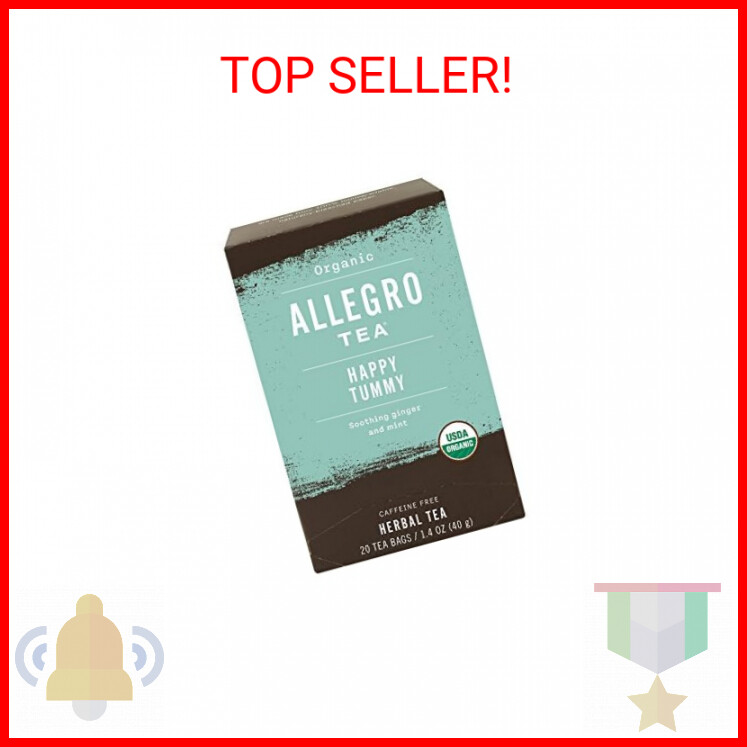 Allegro Tea, Organic Happy Tummy Tea Bags, 20 ct