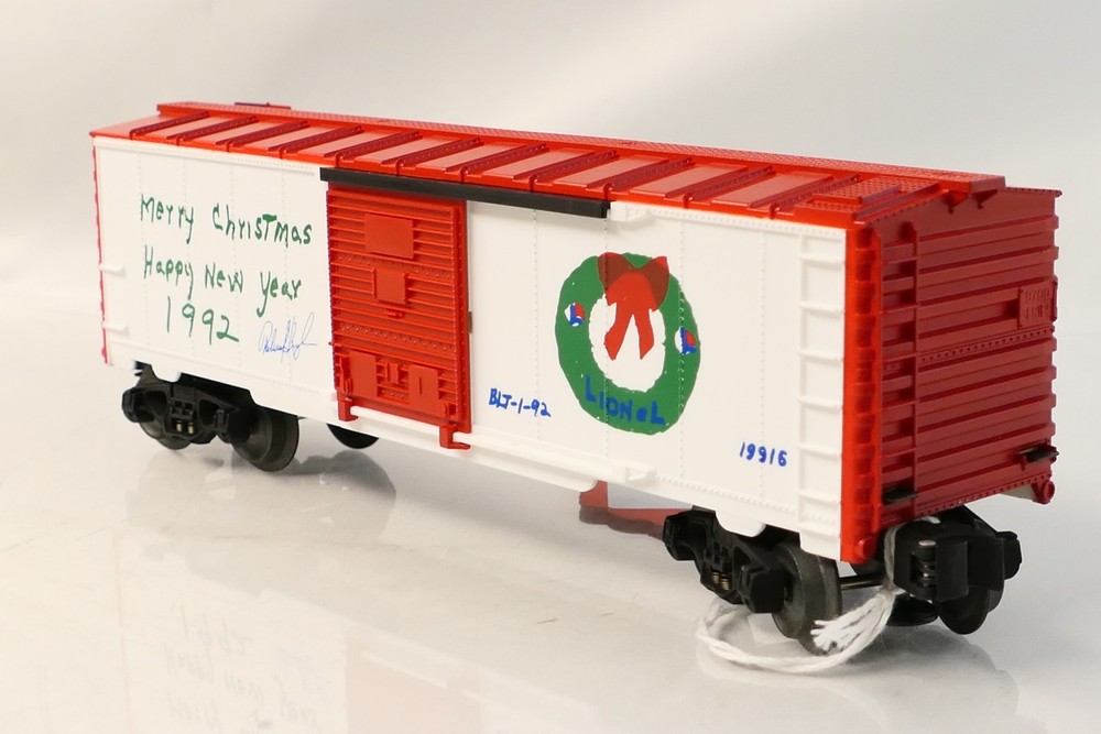 Lionel O Scale Boxcar 1992 Employee Christmas Car