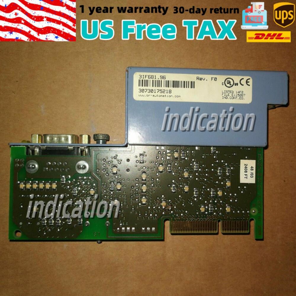 US Free TAX B&R 3IF681.96 PLC Module Communication module Display Power Panel