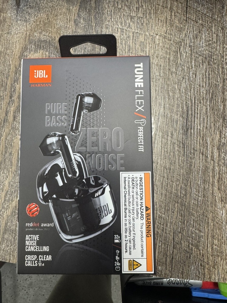 JBL Tune Flex True Wireless Bluetooth Active Noise Canceling Earbuds with Bui...