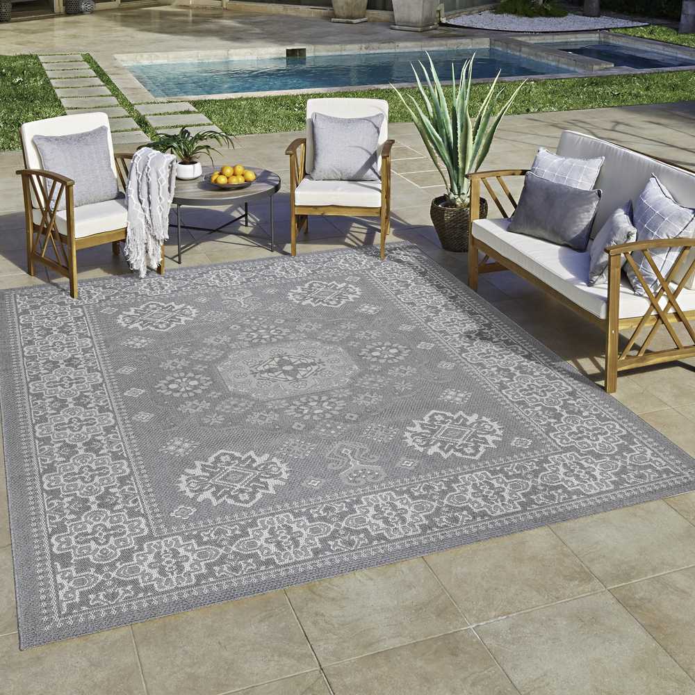Gertmenian Ringley Gavin Traditional Oriental Gray Area Rug, 5X7
