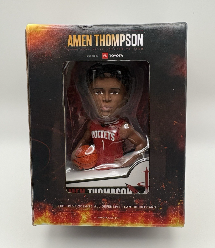 Houston Rockets Amen Thompson Bobblehead 2024-25 All-Defensive Team SGA 11\3\25