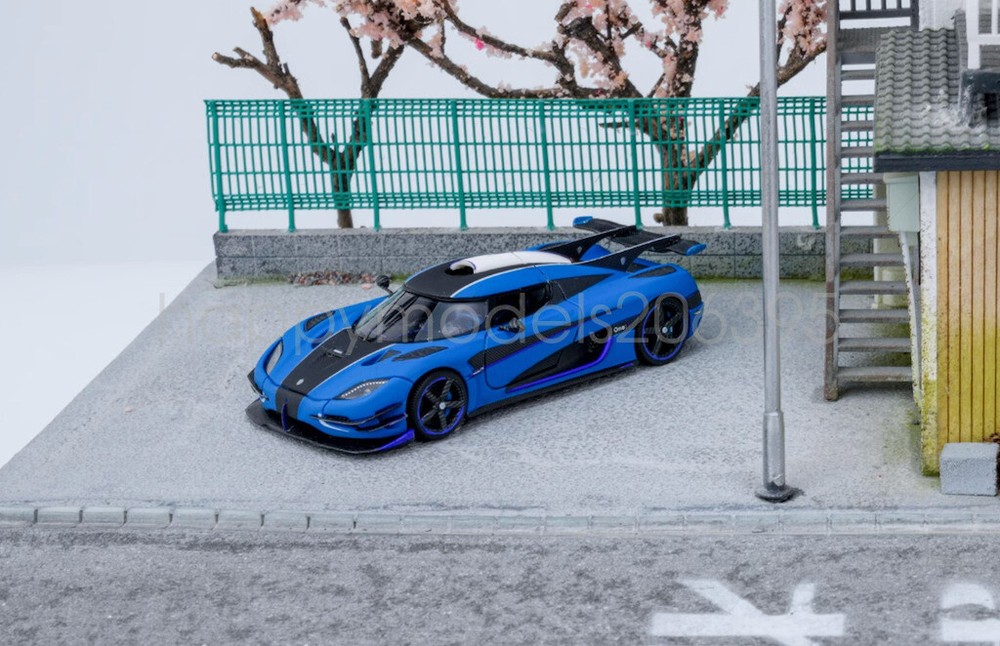 1:64 Scale mini  Blue One 1 Super Racing Sports Model Diecast Resin Car