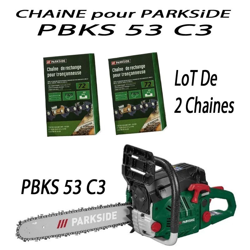 PARKSIDE PBKS 53 C3 Chainsaw Set of 2 Chains 2nd Generation