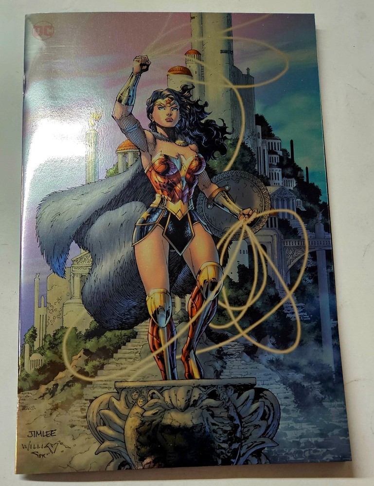 Wonder Woman #1 Jim Lee Foil Cover DC Comics 2023 Tom King 1st Print NM