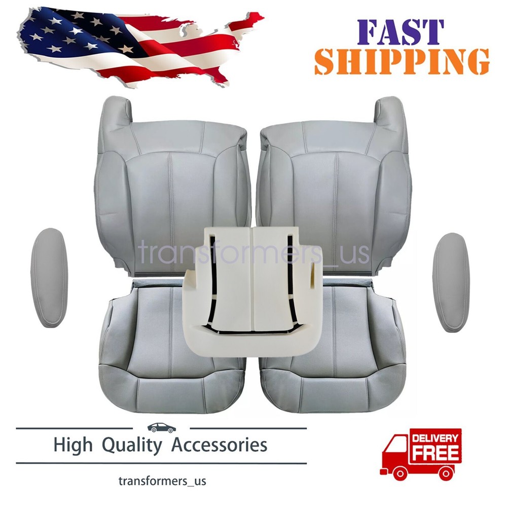 7PCS For 1999 2000 2001 Chevy Suburban Front Seat Cover & Driver Foam Cushion