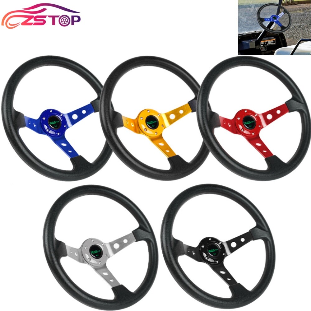 14IN Golf Cart Steering Wheel For Golf Cart EZGO/Club Car DS/Precedent/Yamaha