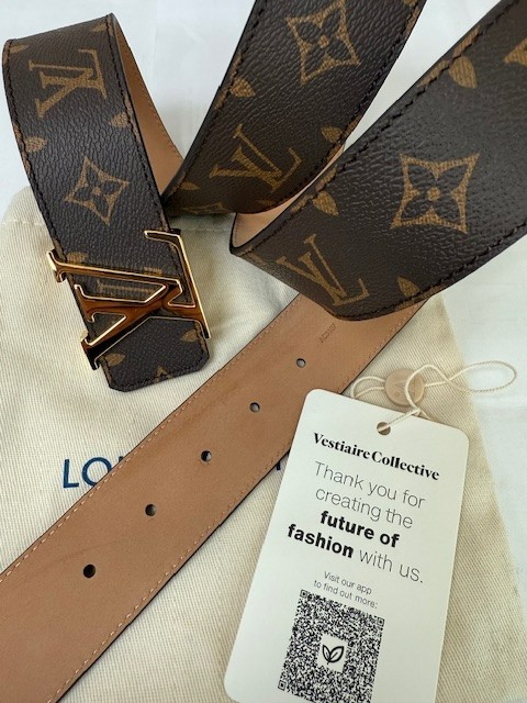 Louis Vuitton Belt Brown Monogram Gold Buckle 110 cm , Fit's 38/40 Waist