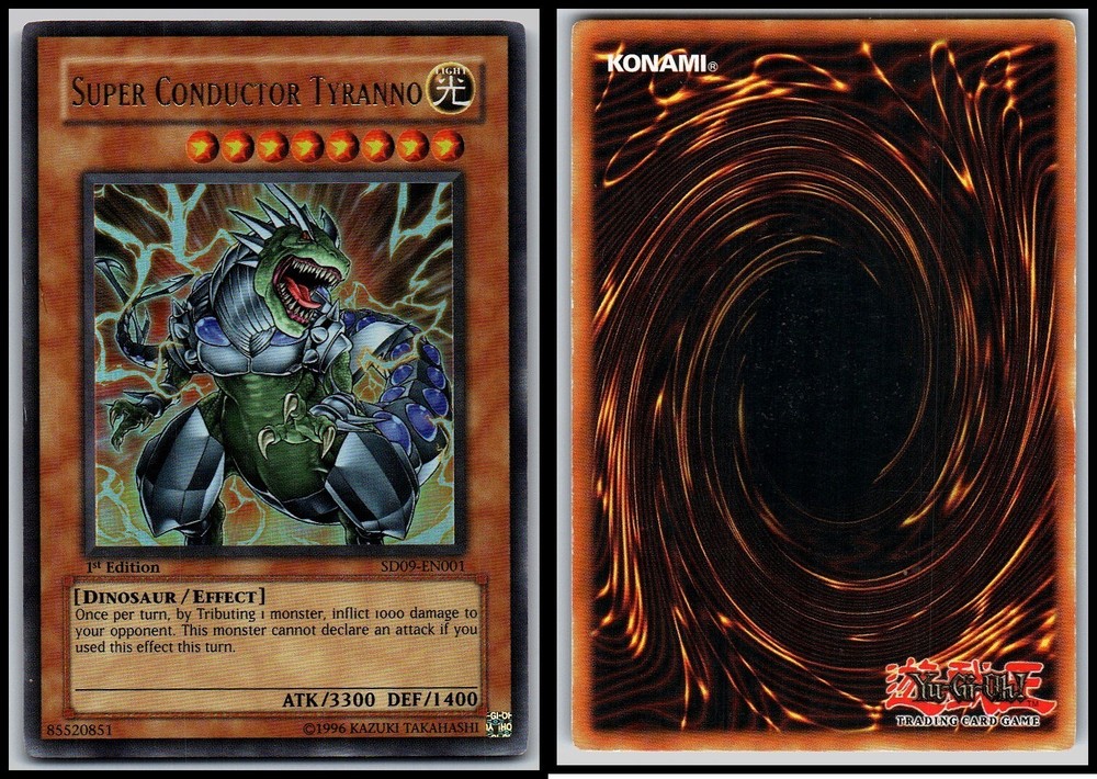 SUPER CONDUCTOR TYRANNO 1st Edition Foil Rare Yugioh Card