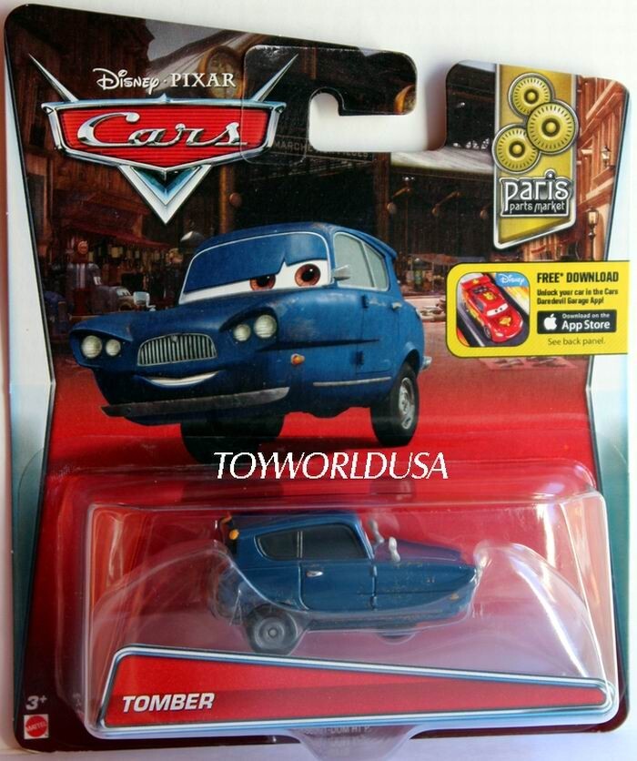 2015 Disney Pixar Cars PARIS PARTS MARKET Tomber #1of6 DHJ57