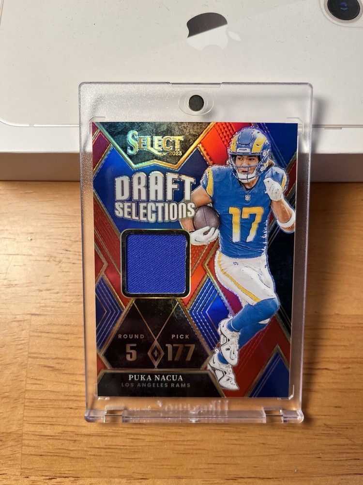 Puka Nacua Select Draft Selections Red Prizm Memorabilia Rookie #DSM-PNA