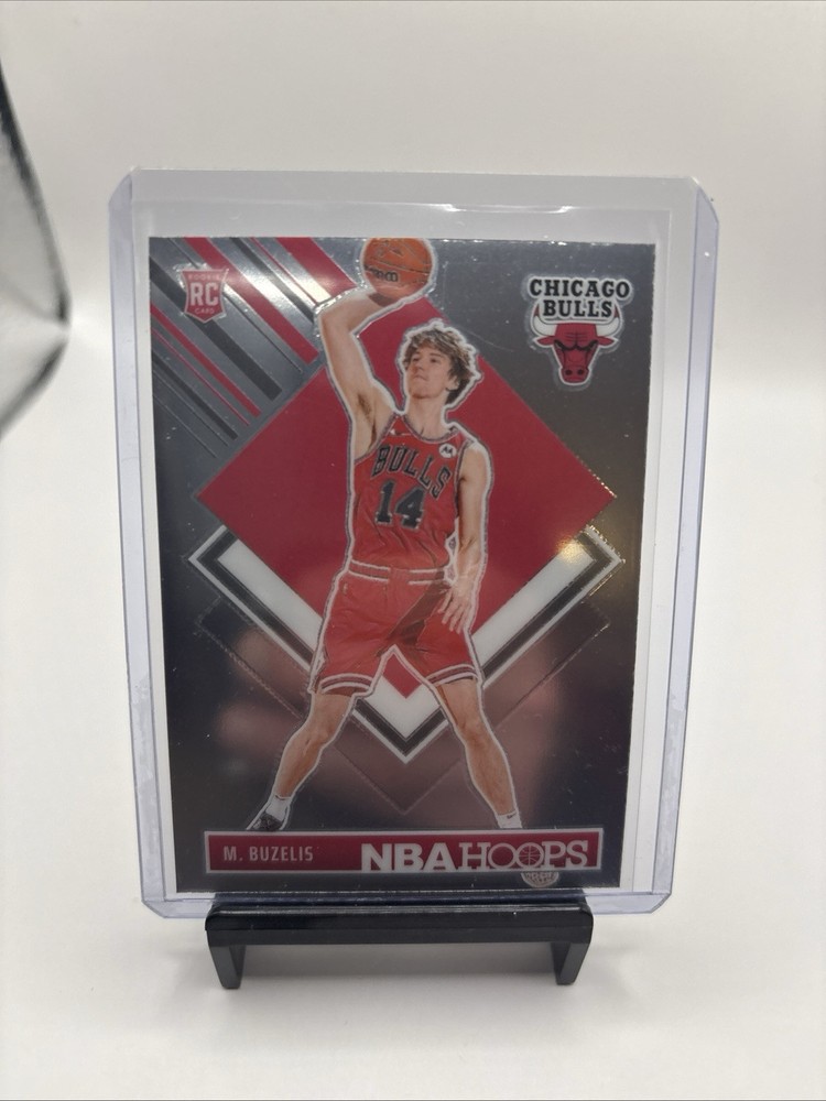 2024-25 NBA Hoops Matas Buzelis Rookie Tribute Chrome Holo RC #295  