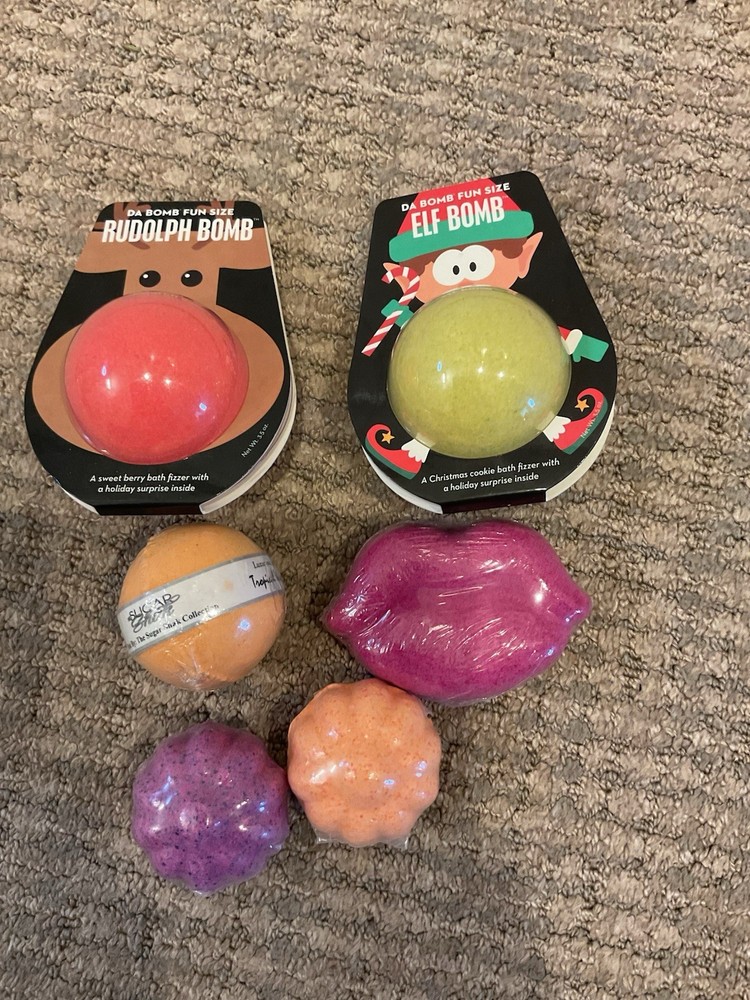 Bundle Of Brand New Da Bomb Bath Bombs Self Care Spa Fizz Balls