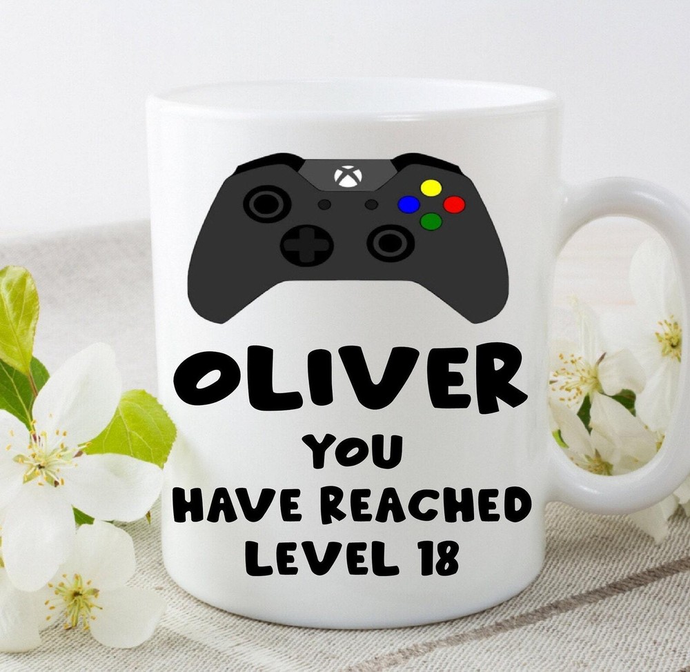 Novelty Gamer Mug Personalised Customised Birthday Christmas Girlfriend