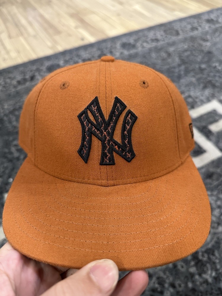 size 7 1/8 orange yankees hat