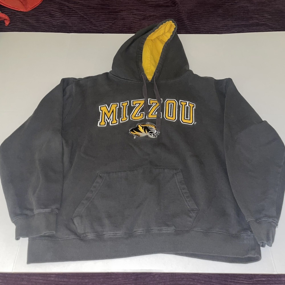 Mizzou Missouri Tigers Mens XL NCAA Hoodie Football Sweatshirt Colosseum
