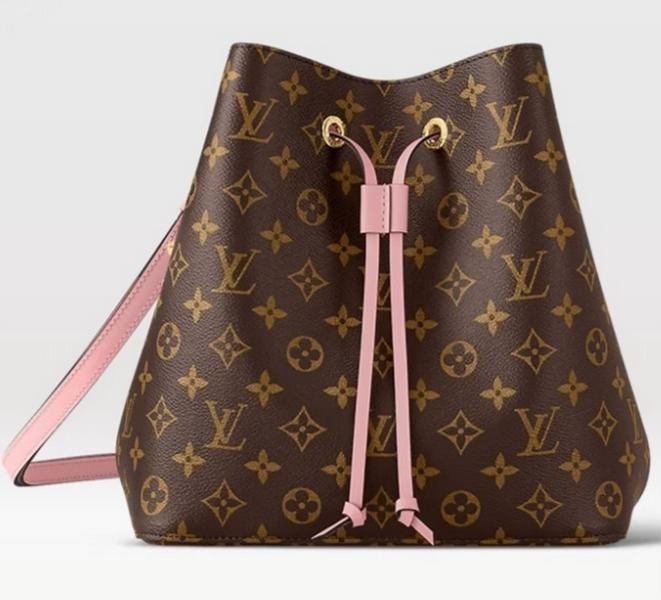 Louis Vuitton NeoNoe Shoulder bucket Bag MM Brown Canvas Monogram Women Classic
