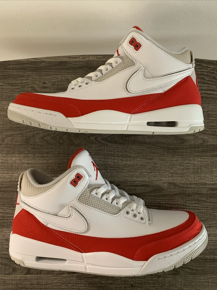 Size 11.5 - Nike Air Jordan 3 Retro Tinker Air Max 1 White Red 2019