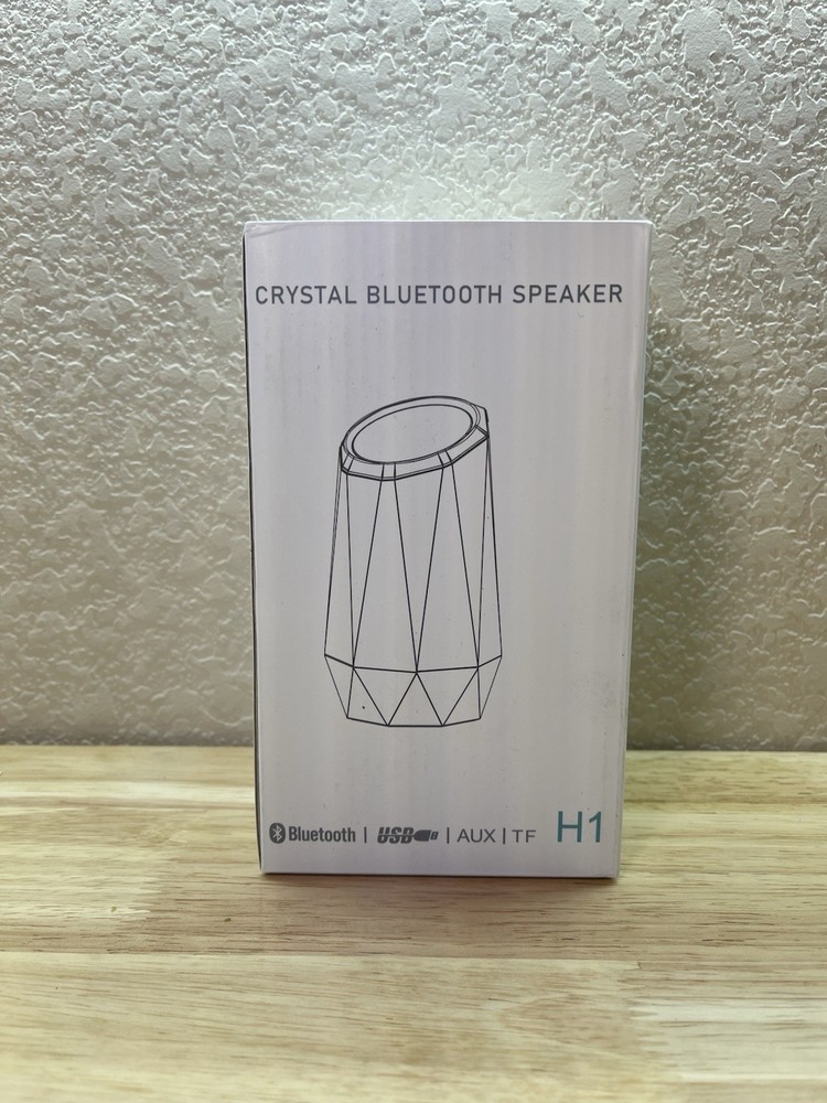 Portable Wireless Bluetooth Speaker with Crystal LED Lights and Clear Stereo Bass