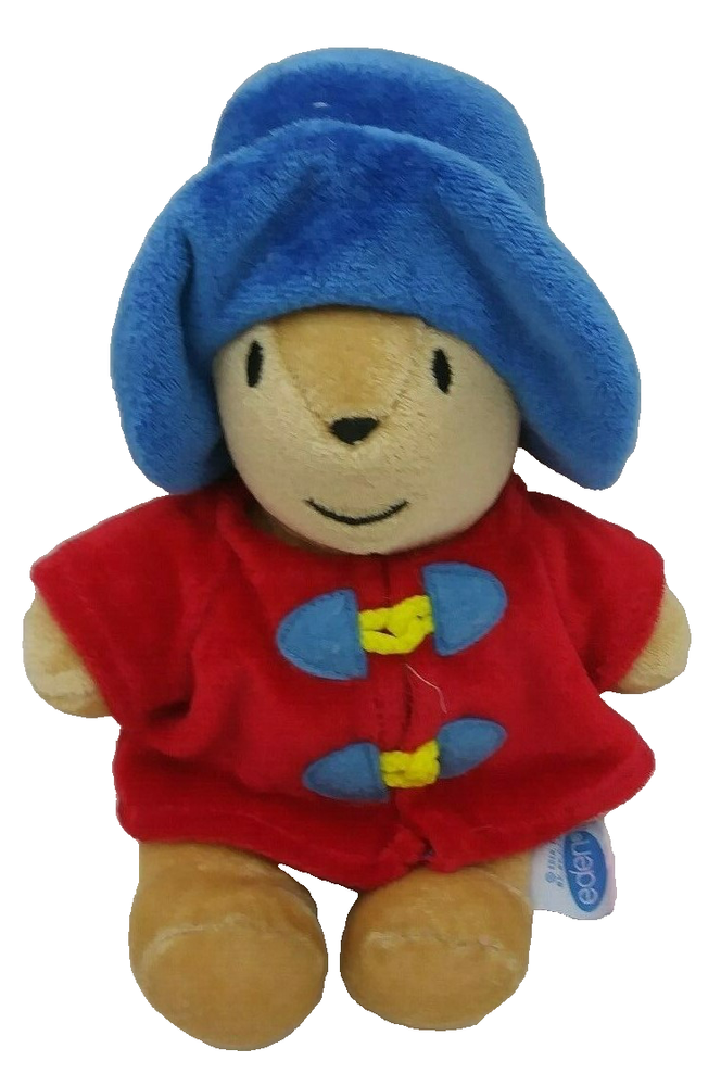Paddington Bear Brown Red Coat Blue Hat Sewn Eyes Eden Plush 9
