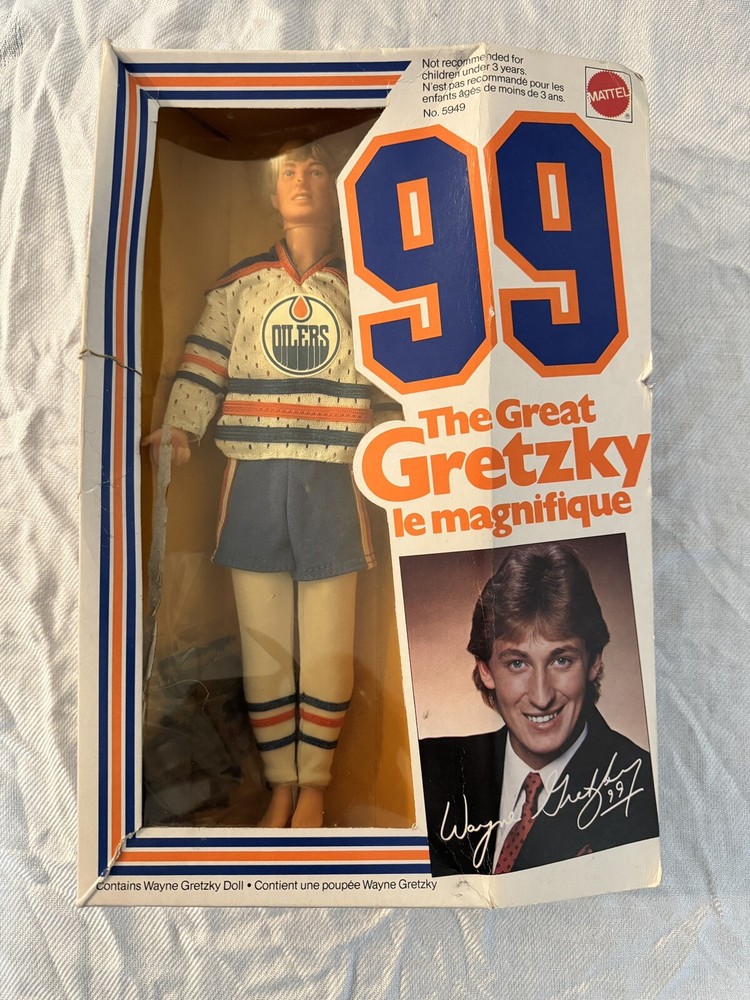 Vintage Mattel 1983 The Great Wayne Gretzky Doll #5949 New NRFB RARE