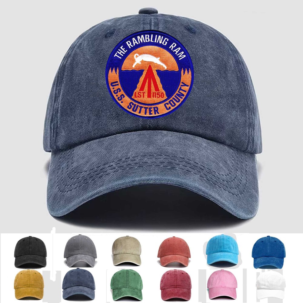 Custom Personalization Embroidered Hat LST-1150 USS Sutter County, Veteran Cap