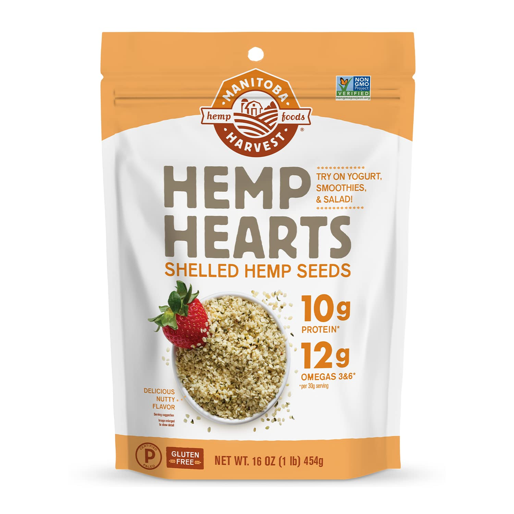 Hemp Seeds, 10G Plant Based Protein and 12G Omega 3 & 6 per Serving | Perfect fo