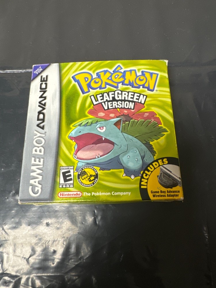 Pokémon: LeafGreen Version (Game Boy Advance)Adapter + CIB + Authentic + Inserts
