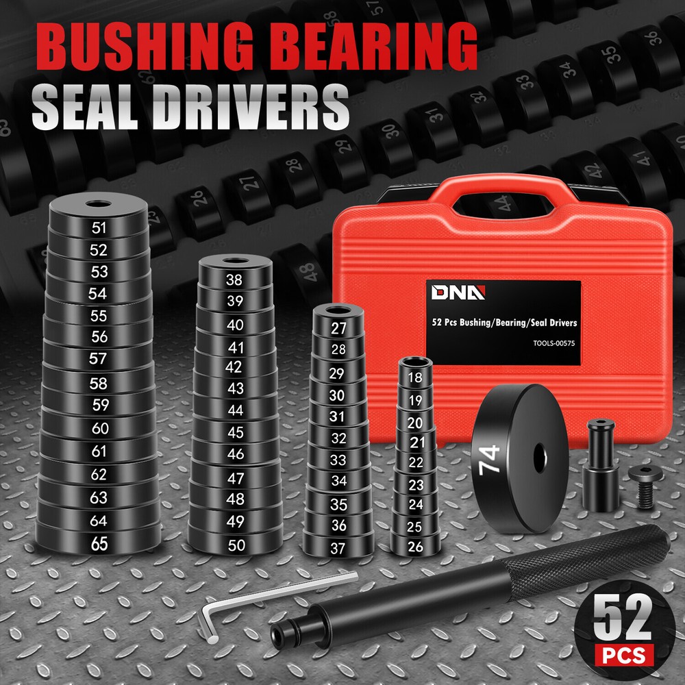 [52Pcs]Custom Bushing Bearing Driver Set Transmission Wheel Axle Seal Tool Kit