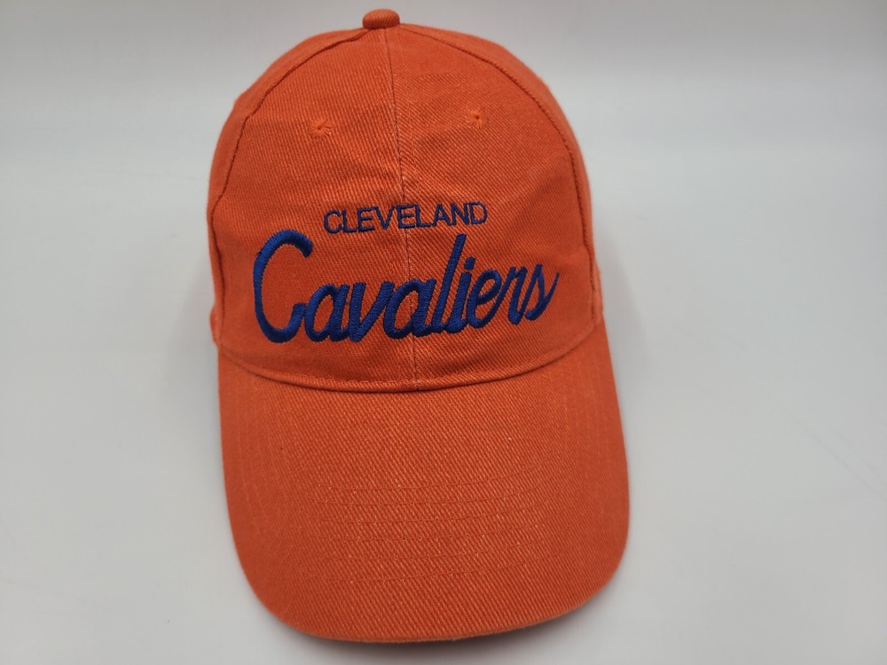 Cleveland Cavaliers Script FSN Ohio Adjustable Hat Cap Men Women NBA Orange Blue