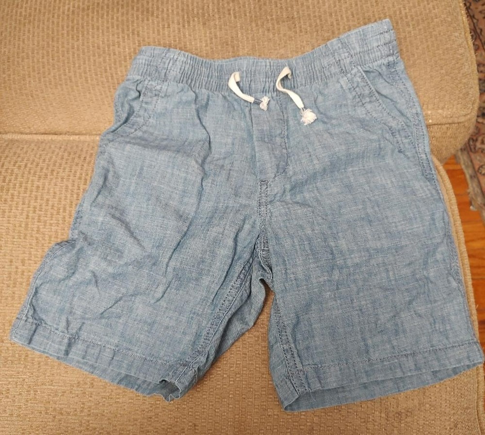 NWT Gap Boys Chambray Shorts Youth Size Large Washwell