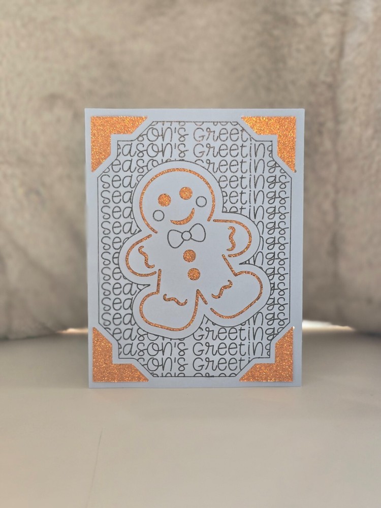 Seasonal Greeting Ginger Bread Man Card-image
